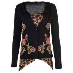 Desigual Sweter Damski Daniela S Czarny. Czarne swetry damskie marki Desigual, s, bez wzorów, bez rękawów, bez kaptura. W wyprzedaży za 335,00 zł.