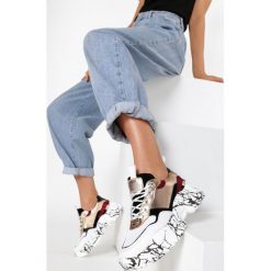 Biało-Złote Sneakersy Ginelee. Żółte sneakersy damskie Born2be. W wyprzedaży za 64,99 zł.