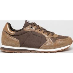 Pepe Jeans - Buty Verona W Twin. Żółte buty sportowe damskie Pepe Jeans, bez wzorów, z jeansu, sportowe. W wyprzedaży za 239,90 zł.