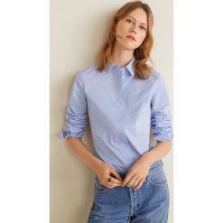 Mango - Koszula Sofia. Niebieskie bluzki damskie Mango, s, w paski, z elastanu, klasyczne, z klasycznym kołnierzykiem, z długim rękawem. Za 89,90 zł.