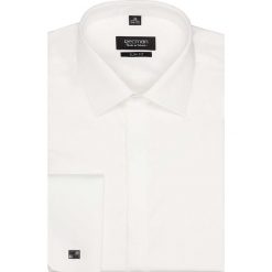 Koszula versone 2622 na spinki slim fit ecru. Szare koszule męskie Recman, m, bez wzorów, bez kołnierzyka, bez rękawów. Za 169,00 zł.