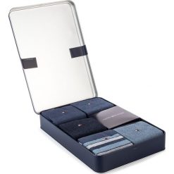 Zestaw 5 par wysokich skarpet męskich TOMMY HILFIGER - 492005001 Navy 322. Niebieskie skarpetki męskie z elastanu. Za 129,99 zł.