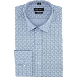 Koszula versone 5006a długi rękaw slim fit niebieski. Niebieskie koszule męskie Recman, m, bez wzorów, bez kołnierzyka, z długim rękawem. Za 149,00 zł.