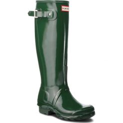 Kalosze HUNTER - Org Tall Gloss WFT1000RGL Hunter Green. Zielone kalosze damskie Hunter, z aplikacjami, z tworzywa sztucznego. W wyprzedaży za 409,00 zł.