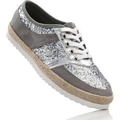 Espadryle damskie: Espadryle bonprix szaro-srebrny