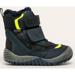 Primigi - Śniegowce dziecięce. Niebieskie śniegowce chłopięce Primigi, na zimę, bez zapięcia, gore-tex. W wyprzedaży za 199,90 zł.