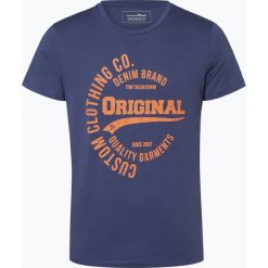 Tom Tailor Denim - T-shirt męski, niebieski. Niebieskie t-shirty męskie marki TOM TAILOR DENIM, s, z napisami, z denimu. Za 39,95 zł.