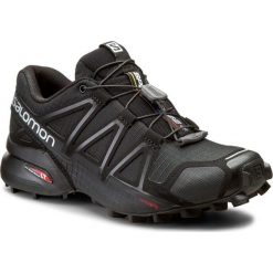 Buty SALOMON - Speedcross 4 W 383097 20 V0 Black/Black/Black Metallic. Czarne buty sportowe damskie Salomon, bez wzorów, z tkaniny, sportowe, do biegania, salomon speedcross. W wyprzedaży za 379,00 zł.
