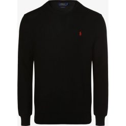 Polo Ralph Lauren - Sweter męski, czarny. Czarne swetry męskie xl, z haftami, z dzianiny, klasyczne, polo. Za 659,95 zł.