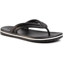 Japonki CROCS - Crocband Flip W 206100 Black. Czarne klapki damskie Crocs, bez wzorów, z tworzywa sztucznego, bez obcasa. Za 119,00 zł.
