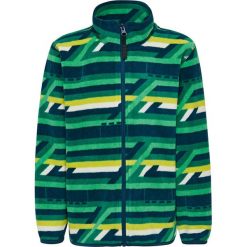 Kurtka polarowa "Siam 707" w kolorze zielono-żółtym. Zielone kurtki chłopięce Legowear, w paski, z materiału, bez kaptura. W wyprzedaży za 87,95 zł.