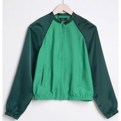 Bluzy damskie: Bluza ze stójką - Zielony