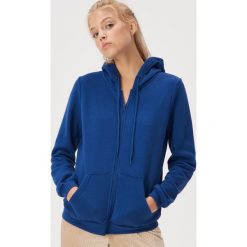 Bluza basic z kapturem - Niebieski. Niebieskie bluzy damskie Sinsay, s. Za 49,99 zł.