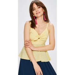 Vero Moda - Top Luna. Żółte topy damskie marki Vero Moda, s, z bawełny. W wyprzedaży za 69,90 zł.