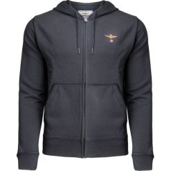 Bluza AERONAUTICA MILITARE Czarny. Czarne bluzy męskie marki Aeronautica Militare, bez wzorów, z dzianiny, z kapturem, bez rękawów, z kapturem. W wyprzedaży za 434,00 zł.
