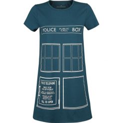Doctor Who Tardis Sukienka niebieski. Niebieskie sukienki damskie marki Doctor Who, xl, bez wzorów, bez kołnierzyka, bez rękawów. Za 121,90 zł.