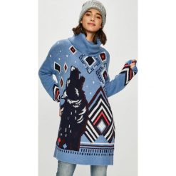 Medicine - Sweter Vintage Revival. Niebieskie swetry damskie MEDICINE, s, bez wzorów, z elastanu, vintage, bez rękawów, długie, bez kaptura. W wyprzedaży za 55,90 zł.