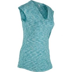 Shirt sportowy, krótki rękaw bonprix matowy kobaltowy melanż. Niebieskie bluzki sportowe damskie bonprix, bez wzorów, bez kołnierzyka, z krótkim rękawem, krótkie, bez kaptura. Za 34,99 zł.