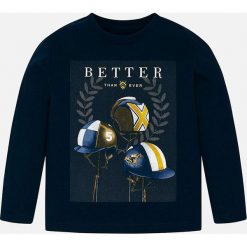 Mayoral - Longsleeve dziecięcy 92-134 cm. Czerwone t-shirty chłopięce Mayoral, z nadrukiem, z bawełny, z długim rękawem. W wyprzedaży za 49,90 zł.