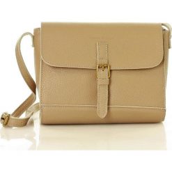 MARCO MAZZINI Ponadczasowa torebka skórzana crossbody beż natura. Torebki klasyczne damskie MAZZINI, w paski, ze skóry, klasyczne. W wyprzedaży za 189,00 zł.