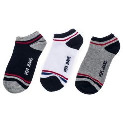 Pepe Jeans 3 Pack Skarpety Męskie Odin 38 - 42 Wielo Barwny. Szare skarpetki męskie marki Pepe Jeans, bez wzorów, z jeansu. Za 58,90 zł.
