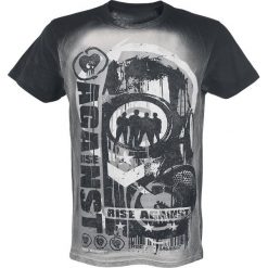 T-shirty męskie: Rise Against Caution T-Shirt szary/czarny