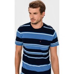 Levi's® Setin Sunset Pocket Retro Stripe Koszulka Niebieski. Niebieskie podkoszulki męskie s, w paski, z bawełny, retro, bez kołnierzyka, krótkie. Za 154,95 zł.