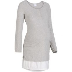 Koszula nocna do karmienia bonprix jasnoszary melanż. Szare bielizna ciążowa bonprix, melanż. Za 54,99 zł.