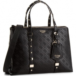 Torebka GUESS - HWSG69 93060 BLA. Czarne torebki klasyczne damskie Guess, z aplikacjami, ze skóry ekologicznej, duże. Za 699,00 zł.