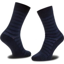 Skarpety Wysokie Męskie JOOP! - Pique Stripe 900.07 Navy 3000. Niebieskie skarpetki męskie z elastanu. Za 69,00 zł.