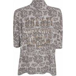 Bluza DEHA HARMONIC Beżowy|Print. Brązowe bluzki damskie marki Deha, z nadrukiem, z krótkim rękawem, krótkie, bez kaptura. W wyprzedaży za 111,00 zł.