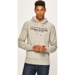 Tommy Hilfiger - Bluza. Szare bluzy męskie TOMMY HILFIGER, s, z aplikacjami, z elastanu, z kapturem, bez rękawów, z kapturem. Za 429,90 zł.