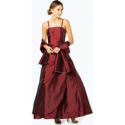 Luxuar Fashion - Damska sukienka wieczorowa z etolą, czerwony. Czerwone sukienki damskie marki Luxuar Fashion, l, bez wzorów, eleganckie, z asymetrycznym kołnierzem, bez rękawów, asymetryczne. Za 899,95 zł.