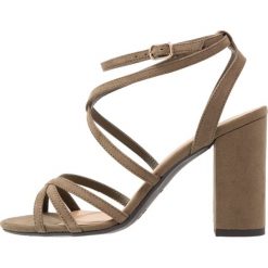 Rzymianki damskie: New Look Wide Fit WIDE FIT TATENT Sandały na obcasie dark khaki