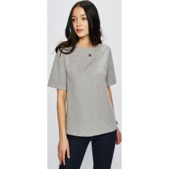 Tommy Hilfiger - Top. Różowe bluzki damskie TOMMY HILFIGER, s, bez wzorów, z elastanu, z okrągłym kołnierzem. W wyprzedaży za 129,90 zł.