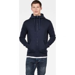 G-Star Raw - Bluza. Brązowe bluzy męskie G-Star RAW, s, bez wzorów, z bawełny, retro, z kapturem, bez rękawów, z kapturem. W wyprzedaży za 293,90 zł.
