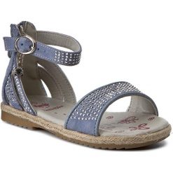 Sandały NELLI BLU - CS17002-6 Niebieski. Niebieskie sandały dziewczęce Nelli Blu, ze skóry ekologicznej, bez zapięcia. W wyprzedaży za 29,99 zł.