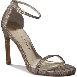 Rzymianki damskie: Sandały STUART WEITZMAN – Nudistsong Platinum Noir