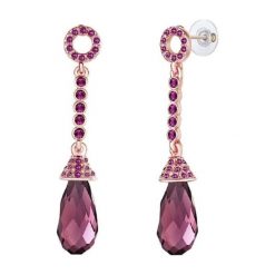 Kolczyki damskie: Pozłacane kolczyki z kryształkami Swarovski
