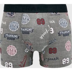 John Frank - Bokserki. Szare bokserki męskie John Frank, bez wzorów, z elastanu. W wyprzedaży za 27,90 zł.