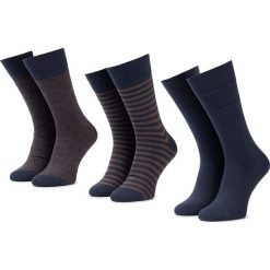 Zestaw 3 par wysokich skarpet unisex TOM TAILOR - 90148 Vintage Indigo 155. Niebieskie skarpetki męskie Tom Tailor, bez wzorów, z elastanu. Za 45,00 zł.