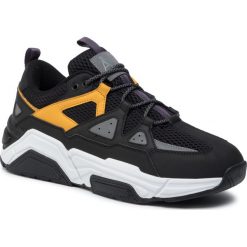 Sneakersy ARMANI EXCHANGE - XUX044 XV183 A154 Black/Yellow. Czarne sneakersy męskie Armani Exchange, na co dzień, bez wzorów, ze skóry ekologicznej, klasyczne, bez zapięcia. Za 719,00 zł.