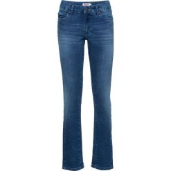 Dżinsy ze stretchem STRAIGHT bonprix niebieski. Niebieskie jeansy damskie marki bonprix. Za 89,99 zł.