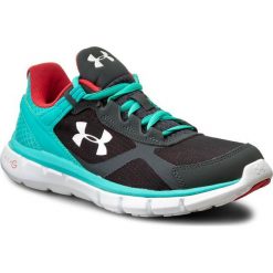 Buty UNDER ARMOUR - Ua micro G Velocity Rn 1258731-008 Sty/Nep/Wht. Czarne buty do biegania damskie marki Under Armour, w paski, z gumy. W wyprzedaży za 209,00 zł.