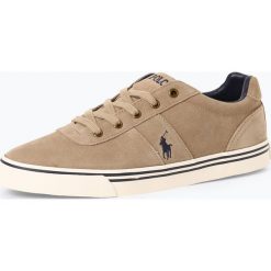 Polo Ralph Lauren - Męskie tenisówki ze skóry – Hanford, beżowy. Brązowe trampki męskie marki Polo Ralph Lauren, bez wzorów, ze skóry, bez zapięcia. Za 399,95 zł.