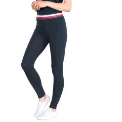 Tommy Hilfiger Tammy Legginsy Niebieski. Niebieskie spodnie damskie s, z elastanu. Za 292,95 zł.