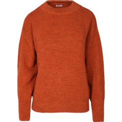 Miedziany Sweter Oversize Journey. Czerwone swetry damskie Veva, na zimę, s, bez wzorów, z wełny, sportowe, bez rękawów, bez kaptura. Za 199,00 zł.
