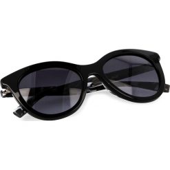 Okulary przeciwsłoneczne damskie: Okulary przeciwsłoneczne BOSS – 0310/S Black White 80S