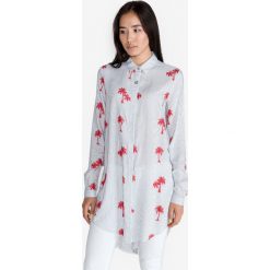 Versace Jeans Koszula Biały. Białe bluzki damskie Versace Jeans, s, w paski, z wiskozy, bez kołnierzyka, z długim rękawem. Za 1594,95 zł.