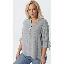 Czarna Bluzka Limolis. Czarne bluzki damskie Born2be, na co dzień, xl, bez wzorów, z tkaniny, biznesowe, ze stójką, bez rękawów. Za 59,99 zł.